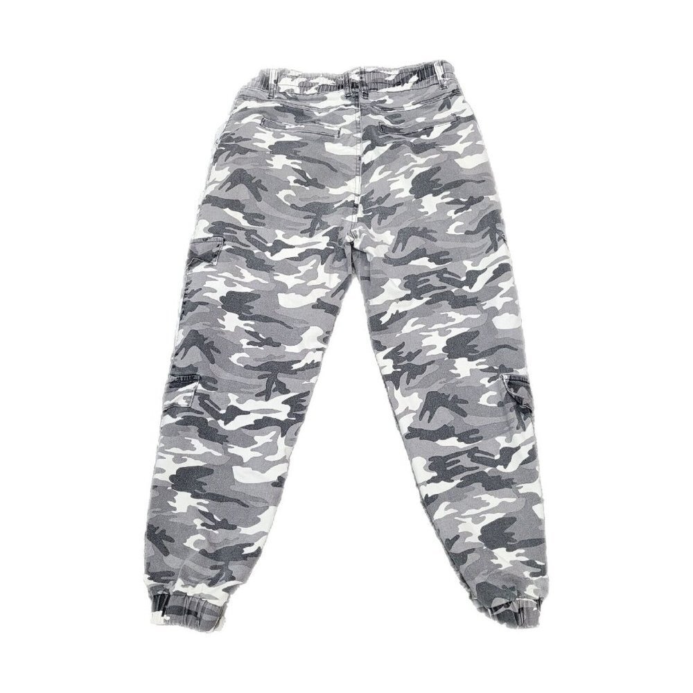 VIP Size 13/31 Womens Camouflage Cargo Black Gray Tapered Leg Jogger Camo